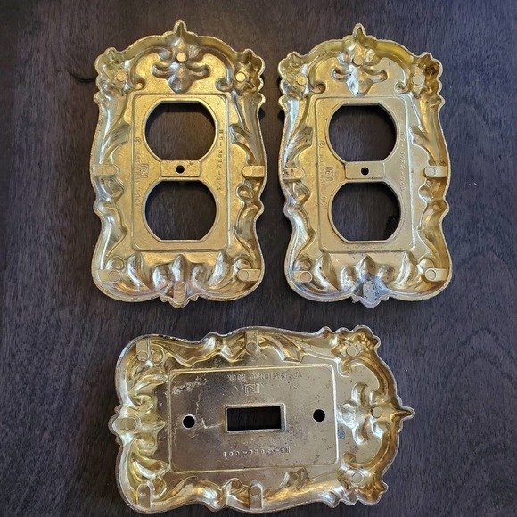 Antique National Lock Light Fixtures Victorian Country Style Set of 3 - Picture 4 of 6